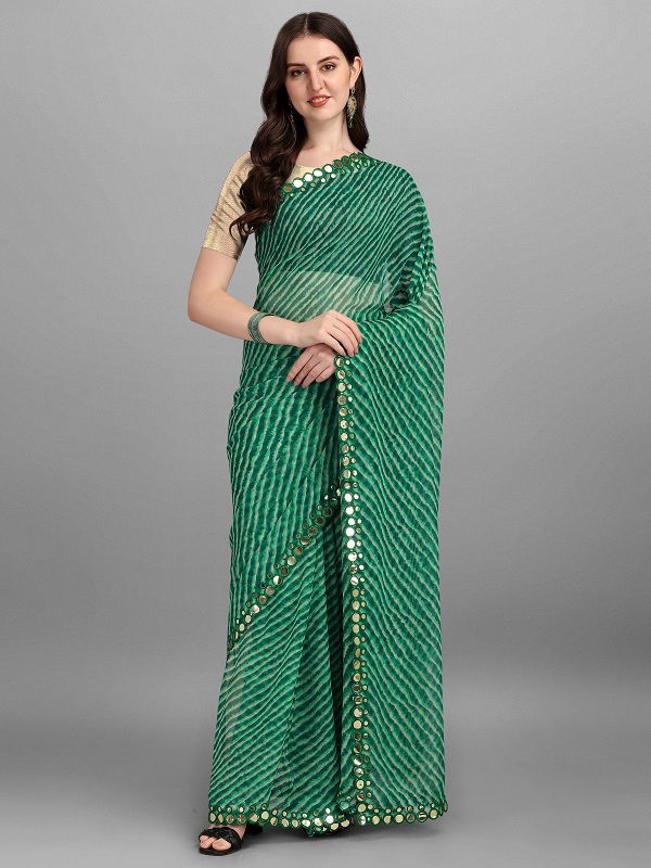 Leriya Mirror 01 Fancy Designer Ethnic Wear Chiffon Saree Collection